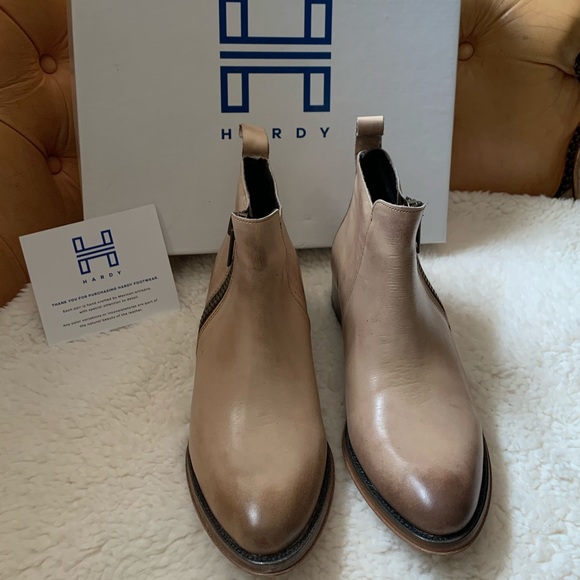 Hardy Brand Tan Leather Ankle Bootie Mexico US8 - Picture 4 of 16